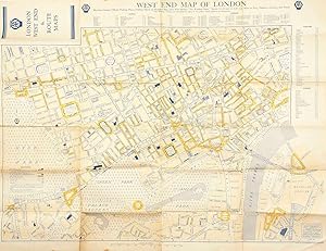 A.A. London Route Map [with on verso] West End Map of London. Showing Garages, Official Parking P...