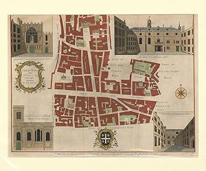 Bild des Verkufers fr [London] Cheap Ward with its divisions.[with insets of] Guidhall Chapel, St. Mildred, Grocers' Hall and Blackwell Hall. zum Verkauf von Robert Frew Ltd. ABA ILAB