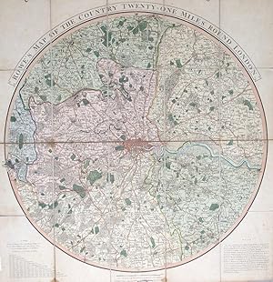 A New and Accurate Map of the Country Twenty-one Miles round London, with the Grand Junction and ...