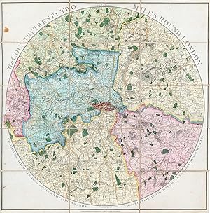 Bild des Verkufers fr The Country Twenty-Two Miles Round London. Compiled from Actual Surveys, on a Scale of Half an Inch to a Mile. zum Verkauf von Robert Frew Ltd. ABA ILAB