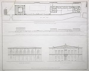 Bild des Verkufers fr Situations-Plan und Ansicht der neuen Packhofs- Anlage zu Berlin. zum Verkauf von Antiquariat Clemens Paulusch GmbH