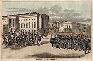 Bild des Verkufers fr Groe Parade in Berlin zu Ehren des Kaisers von Oestreich am 18. Dez. 1852. zum Verkauf von Antiquariat Clemens Paulusch GmbH