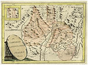 Kupferstich- Karte, b. Reilly, "Die Schweizer Landvogteyen in Italien.".