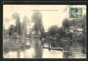 Carte postale Vendome, Le Loir vu au Pre aux Chats