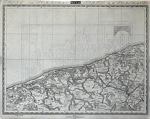 Kupferstich- Karte, b. "Geogr. Institut" in Weimar, "Theil von Pommern Sect. 11".