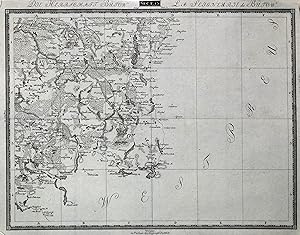 Kupferstich- Karte, b. "Geogr. Institut" in Weimar, "Die Herrschaft Bütow. Sect. 13".