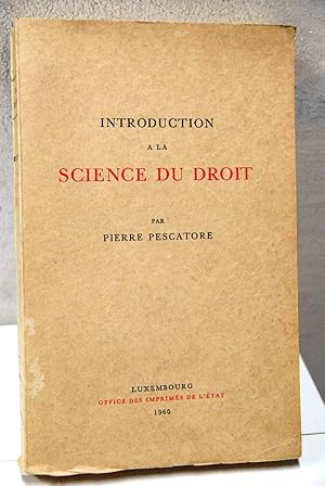 Seller image for introduction a la science du droit NUOVO for sale by STUDIO PRESTIFILIPPO NUNZINA MARIA PIA