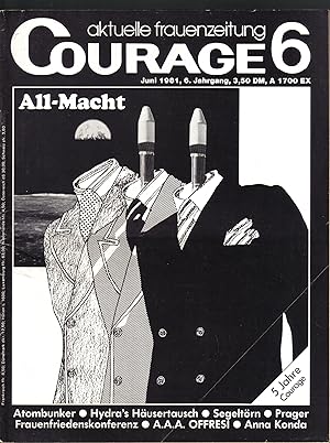 Courage 6.Jahrgang 1981 Hefte 1-6, 8-9 und 11,12 (10 Hefte)