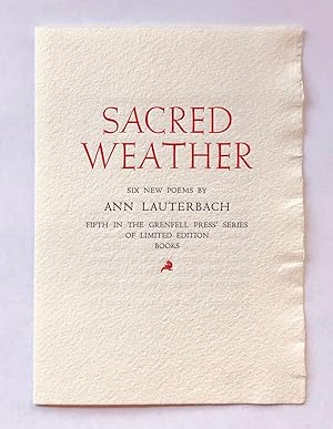 Seller image for Sacred Weather [prospectus] for sale by George Ong Books