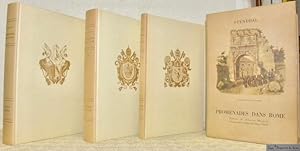 Image du vendeur pour Promenades dans Rome. Prface d'Alberto Moravia. Avant-Propos de Glauco Natoli. Collection Le Divan. 2 Volumes de texte et un volume de planches. mis en vente par Bouquinerie du Varis