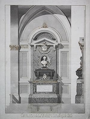 Bild des Verkufers fr Deposito eretto a S. E. il fu Senatore Conte Alessandro Pepoli nella Chiesa di S. Trinita di Firenze in una delle Cappelle Laterali. zum Verkauf von Antiquariat Steffen Vlkel GmbH