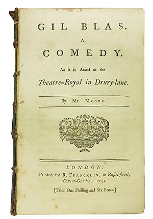 Image du vendeur pour GIL BLAS. A Comedy.; As it is Acted at the Theatre-Royal in Drury-lane mis en vente par Tavistock Books, ABAA
