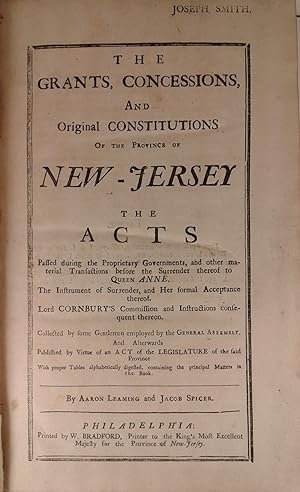 Grants, Concessions, and Original Constitutions