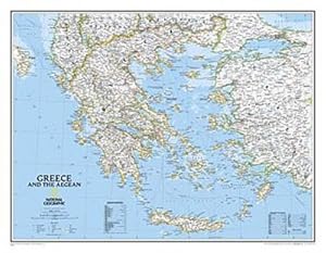 Imagen del vendedor de National Geographic Greece Wall Map - Classic (30.25 X 23.5 In) a la venta por BuchWeltWeit Ludwig Meier e.K.