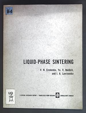 Imagen del vendedor de Liquid-Phase Sintering. a la venta por books4less (Versandantiquariat Petra Gros GmbH & Co. KG)