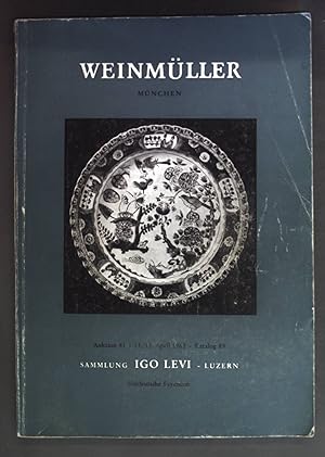 Weinmüller - Sammlung Igo Levi - Luzern: Auktion 81 11./12. April 1962, Katalog 89. Münchener Kun...