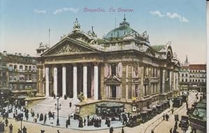 Bruxelles. La Bourse. Ansichtskarte. AK Litho. 20.Jh.