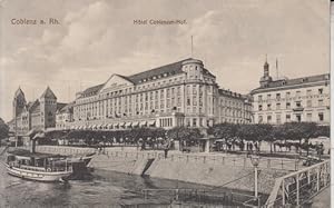 Coblenz a. Rh. Hotel Coblenzer-Hof. Ansichtskarte, AK. 20.Jh.