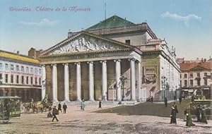 Bruxelles. Theatre de la Monnaire. Ansichtskarte. AK Litho. 20.Jh.