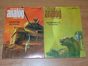 Immagine del venditore per Analog June 1967 & July 1967. 2 Volumes. Computer War (2 parts of 2, 1 in each volume). The Dukes Of Desire. The Double-Edged Rope. Security Measure. Project Lion. The Man From P.I.G. Aim For The Heel. Compound Interest. Something Important. Bite venduto da Serendipitous Ink