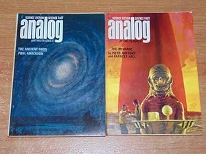 Image du vendeur pour Analog June 1966 & July 1966. 2 Volumes. The Ancient Gods (2 parts of 2, 1 in each volume). Cwacc Strikes Again. Early Warning. Stranglehold. Escape Felicity. The Message. The Signals. An Ounce Of Dissension. Survivor. The Missile Smasher mis en vente par Serendipitous Ink