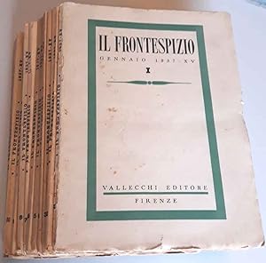 Il Frontespizio. Anno XV . Rivista mensile diretta da Piero Bargellini. Annata completa 1937