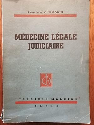 Médecine légale judiciaire 1947 - SIMONIN Camille Léopold - Bases forensic forensique Technique E...