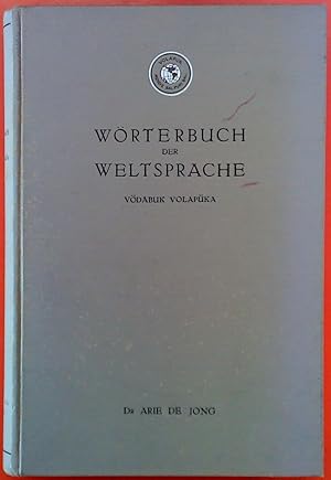 Seller image for Wrterbuch der Weltsprache Vdabuk Volapka for sale by biblion2