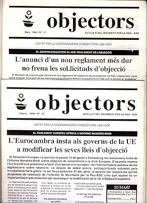 Imagen del vendedor de Objectors : Butlleti del Movimento per la Pau/AOC a la venta por BOOKSTALLblog