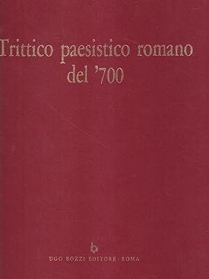 Bild des Verkufers fr Trittico paesistico romano del 700 zum Verkauf von Librodifaccia