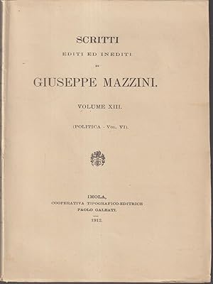 Scritti editi ed inediti di Giuseppe Mazzini vol XIII