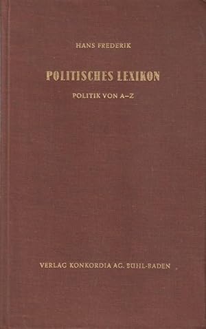 Imagen del vendedor de Politisches Lexikon a la venta por Die Buchgeister