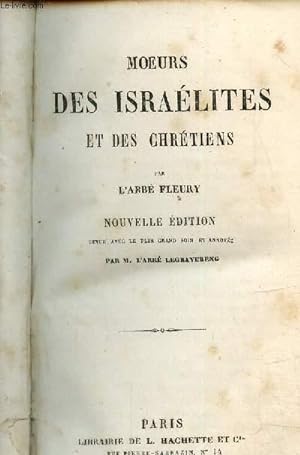 Bild des Verkufers fr Moeurs des isralites et des chrtiens zum Verkauf von Le-Livre