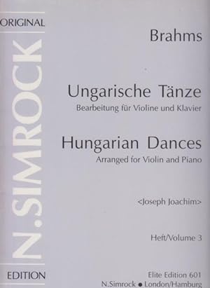 Hungarian Dances Volume 3, Nos.11 to 16 - Violin & Piano
