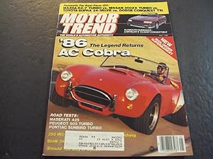 Motor Trend May 1986 Legend Returns AC Cobra. Face off: Mazda RX7 Turbo