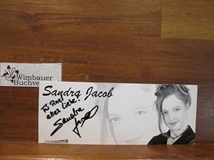 Imagen del vendedor de Original Autogramm Sandra Jacob /// Autogramm Autograph signiert signed signee a la venta por Antiquariat im Kaiserviertel | Wimbauer Buchversand