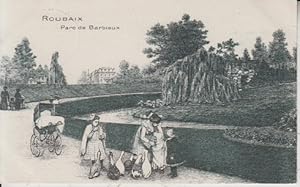 Roubaix, Parc de Barbieux. Ansichtskarte. AK. 20.Jh.