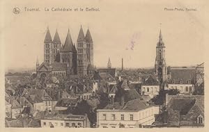 Tournai, La Cathédrale et le Beffroi. Ansichtskarte. AK. 20.Jh.