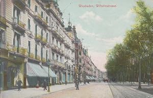 Wiesbaden. Wilhelmstrasse. Ansichtskarte. AK. 20.Jh.