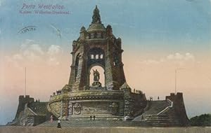 Porta Westfalica, Kaiser Wilhelm Denkmal. col. Ansichtskarte. AK. 20.Jh.