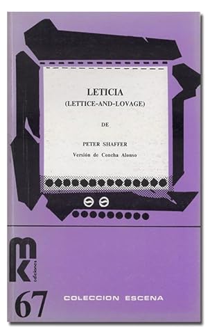 Imagen del vendedor de Leticia (Lettice-And-Lovage). Versin de Concha Alonso. a la venta por Librera Berceo (Libros Antiguos)