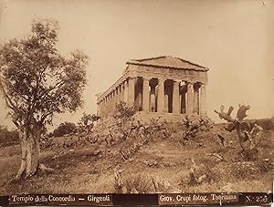 Seller image for Albumina originale Girgenti fotografo Giovanni Crupi Taormina 1890 circa for sale by Studio bibliografico De Carlo