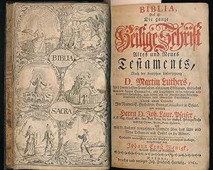 Bild des Verkufers fr Biblia, Das ist : Die ganze Heilige Schrift Altes und Neues Testaments nach der deutschen Ubersetzung Martin Luthers . zum Verkauf von LIBRAIRIE GIL-ARTGIL SARL