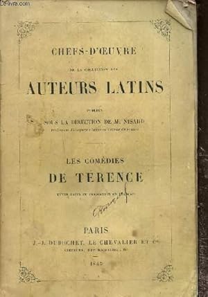 Imagen del vendedor de Chefs d'oeuvre avec la collaboration des auteurs latins/ Les comdies de Terence a la venta por Le-Livre