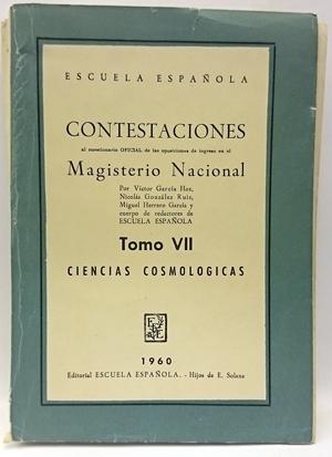 Image du vendeur pour Ciencias Cosmolgicas, Tomo VII mis en vente par SalvaLibros