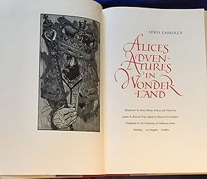 Imagen del vendedor de THROUGH THE LOOKING GLASS, AND WHAT ALICE FOUND THERE; Illustrated by BARRY MOSER, Preface and Notes by James R. Kincaid. Text edited by Selwyn H. Goodacre a la venta por Borg Antiquarian