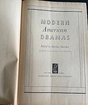 Seller image for Modern American Dramas for sale by Taylor & Baumann Books, LLC