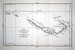 "Carte d'une partie de la Carte de Dampier." - New Britain Bismarck Archipelago Papua New Guinea ...