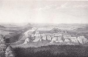 Imagen del vendedor de Original Lithographie. Aussicht vom Gr. Winterberge, a la venta por Antiquariat Kastanienhof