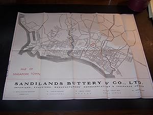 Sandilands Buttery & Co. Map of Singapore Town